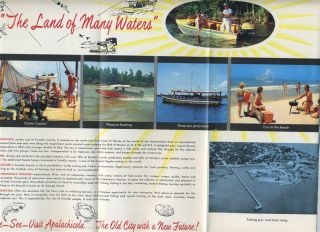 Apalachicola Florida and Franklin County Brochure 1950S