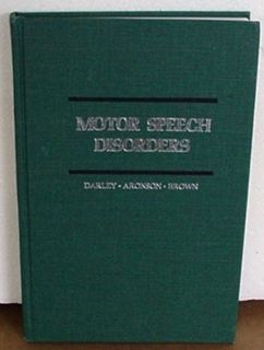   Speech Disorders 1975 Hardcover Darley Aronson Brown 304 Pages