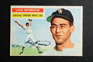 1956 Topps 292 Luis Aparicio Gray Back RC