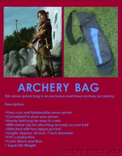 New Archery Black Quiver Hunting Lite Weight Carry Walking Arrow Light 