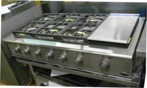 NEW PROFESSIONAL DCS GAS STAINLESS 48 RANGETOP WITH WARRANTY