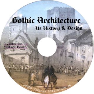 Pugin Gothic Architecture 14 Design Books on CD
