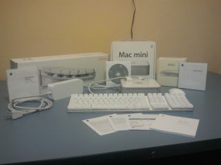 Apple Mac Mini Desktop MA723LL A 1 83 Ghz 1GB Ram 80GB HDD w Mouse and 