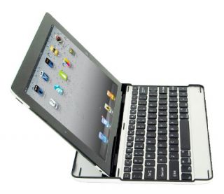 SHARKK Apple iPad 2, The New iPad 3 Bluetooth Aluminum Keyboard Case 