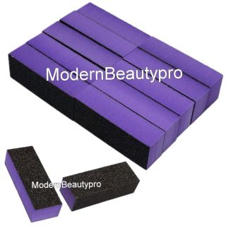   Way Purple Black Buffer Buffing Sanding Block Files Grit Nail Art Tool