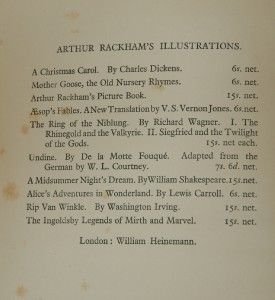 RARE Dickens A Christmas Carol Arthur Rackham 1915 1st