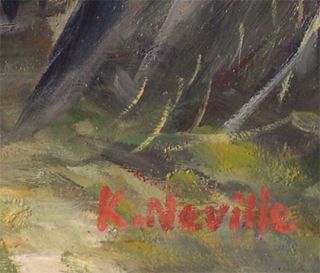 Neville Vivid Rooster Portrait Original Oil Painting Wood Frame 