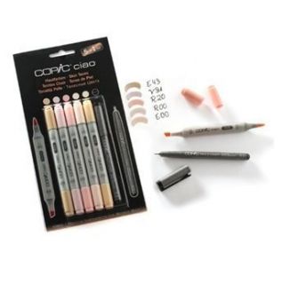 COPIC CIAO PENS 5 1 SKIN SET GRAPHIC ART MARKER PENS FINELINER