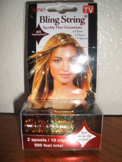 As Seen on TV Bling String Sparkly Hair Extensions