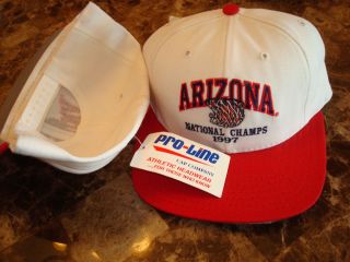 Arizona Wildcats 1997 Champs Basketball 90s Deadstock Hat Cap Vintage 