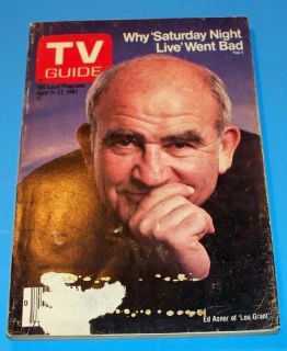 1981 Ed Asner of Lou Grant TV Guide Magazine GF