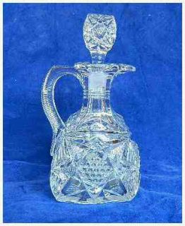 US Glass Illinois Clarissa Star of East Cruet Decanter with Stopper 