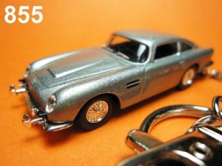Aston Martin DB5 Key Chain Ring Fob James Bond 007 Silv