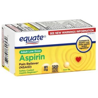 mg adult low strength aspirin regimen 120 delayed release tablets