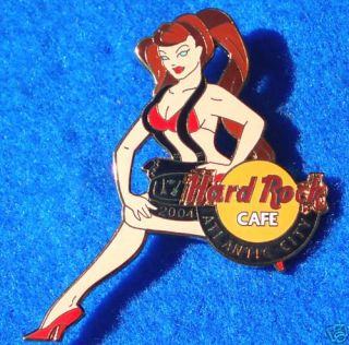 Atlantic City Auburn Pin Collector Girl Hard Rock Cafe