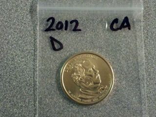 2012 CHESTER ARTHUR D US Presidential Dollar Coin Denver Mint