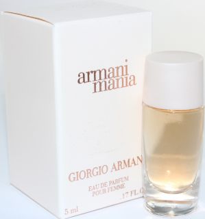 Armani Mania 0 17 oz EDP Splash Mini for Women New in A Box by Giorgio 