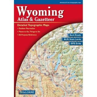 New Wyoming Atlas Gazetteer Delorme EDT 0899333389