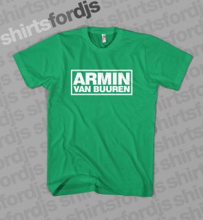 Armin Van Buuren Fan Green T Shirt s M L XL 2XL DJ House Trance Music 