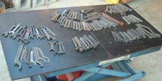   100 VINTAGE LATHE MACHINE TOOL WRENCHES ARMSTRONG WILLIAMS SOUTH BEND