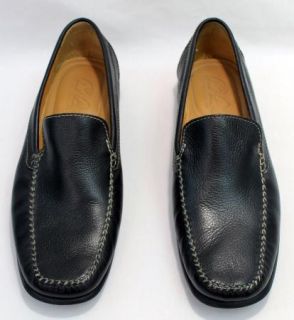 Arnold Palmer Mens 12 Black Leather Loafers ~ Augusta Collection Made 