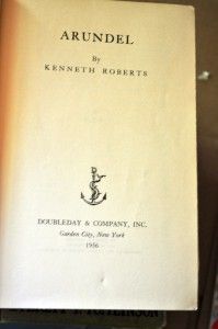 1956 arundel by kenneth roberts doubleday company