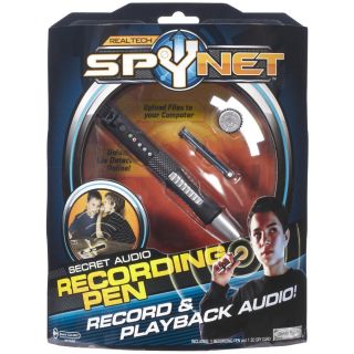 Spy Net Secret Audio Recording Pen Record Microphone Playback Speakers 