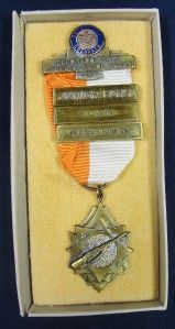 Vtg 1957 Colorado Rifle & Pistol Assn Medal Junior Boys Blackinton In 