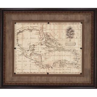   Caribbean Old World Map 1806 Framed Print Arrowsmith 7247