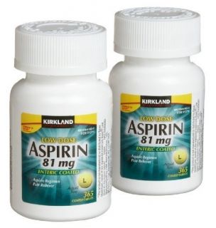 Kirkland Low Dose Aspirin 81 MG 2X 365 Enteric Coated Tabs