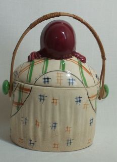   Cookie Jar Basket Handle Negro Memorabilia Vintage Aunt Jemima