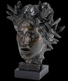 Augustus Saint Gaudens Nike Victory Sculpture Head Bust