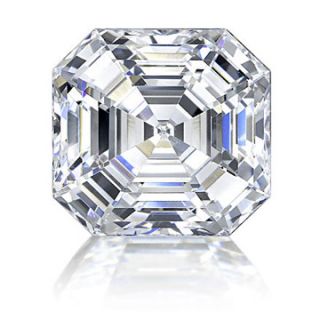 Carat Asscher Loose Diamond EGL F/VS2 + Free Ring Of Your Choice