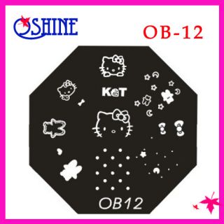    Nail Art Stamping Plates for Manicure Pedicure Nail Image Plate OB12
