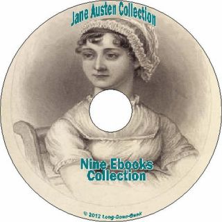 Jane Austen Ebooks Collection on CD KINDLE NOOK IPAD ANDROID Epub 