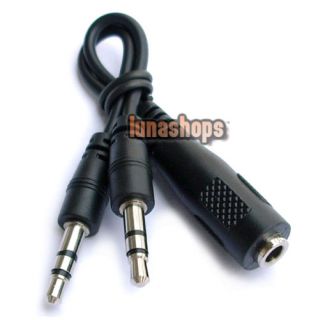5mm Stereo Audio Y Splitter 1 Female to 2 Male Cable
