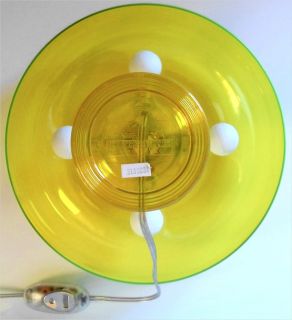 Mid Century Modern Yellow Artemide Nessino Mushroom Table Lamp Eames 