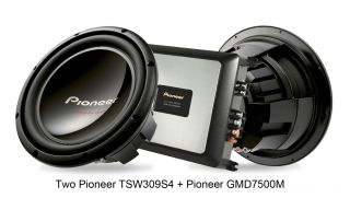 Pioneer 2 TS W309S4 Subwoofers with GM D7500M Amplifier Package New 