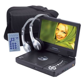 Audiovox D1809PK 8 Portable LCD DVD Player w Headphones