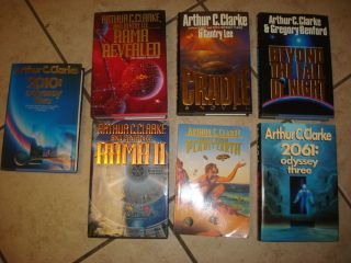 LOT OF 7 BOOKS, ARTHUR C. CLARKE, VERY GOOD CONDITION! See Pics Fast 
