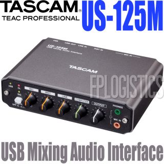 Tascam US 125m USB Mixing Audio Recording Interface USB125M US 125 M 