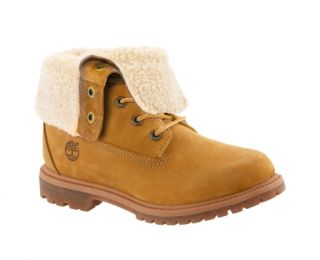 Timberland Womens Earthkeepers Authentics Teddy Fleece Fold Down Boots 