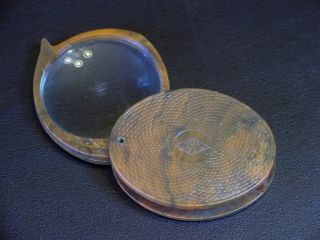 Vintage Atco USA Bakelite Folding Pocket Magnifier Magnifying Glass So 