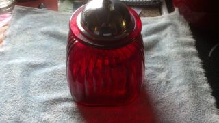 Artland Canisters 2 Piece Set with Barrington Lid in Ruby Red