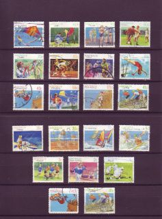 1989 Australia Sports Complete Set of 21 Stamps Good Used