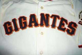 Aubrey Huff SF Giants Gigantes Game issued Jersey L K