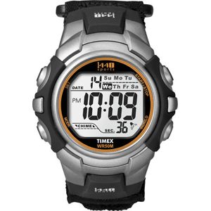 Timex 1440 Sports Digital Full Size Black Orange Watch T5K455 