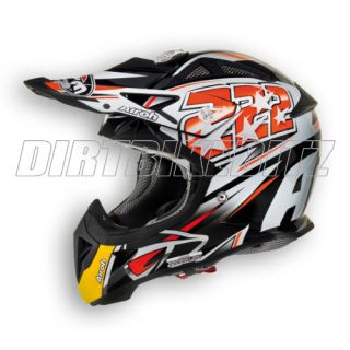 2012 Airoh Aviator Motocross Helmet 222 Replica Orange