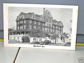Postcard Vintage Stratford Inn Avon by The Sea NJ