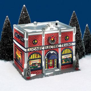 Dept 56 Original Snow Village Lionel Electric Train Shop Retired New 